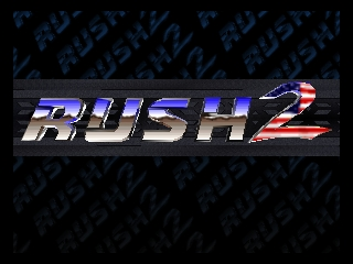 Rush 2 title screen for Nintendo 64